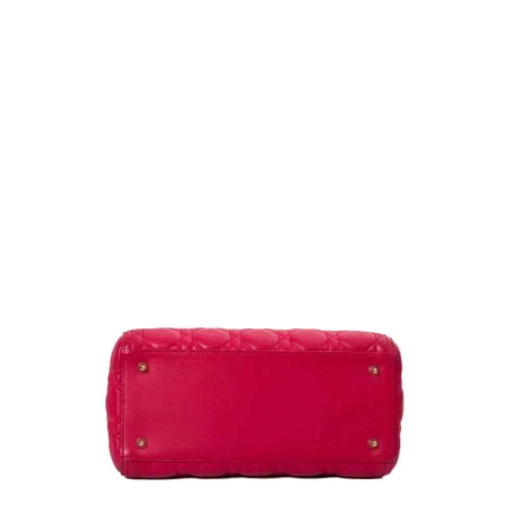 Dior Vintage Pre-owned Leather dior-bags Pink Dames