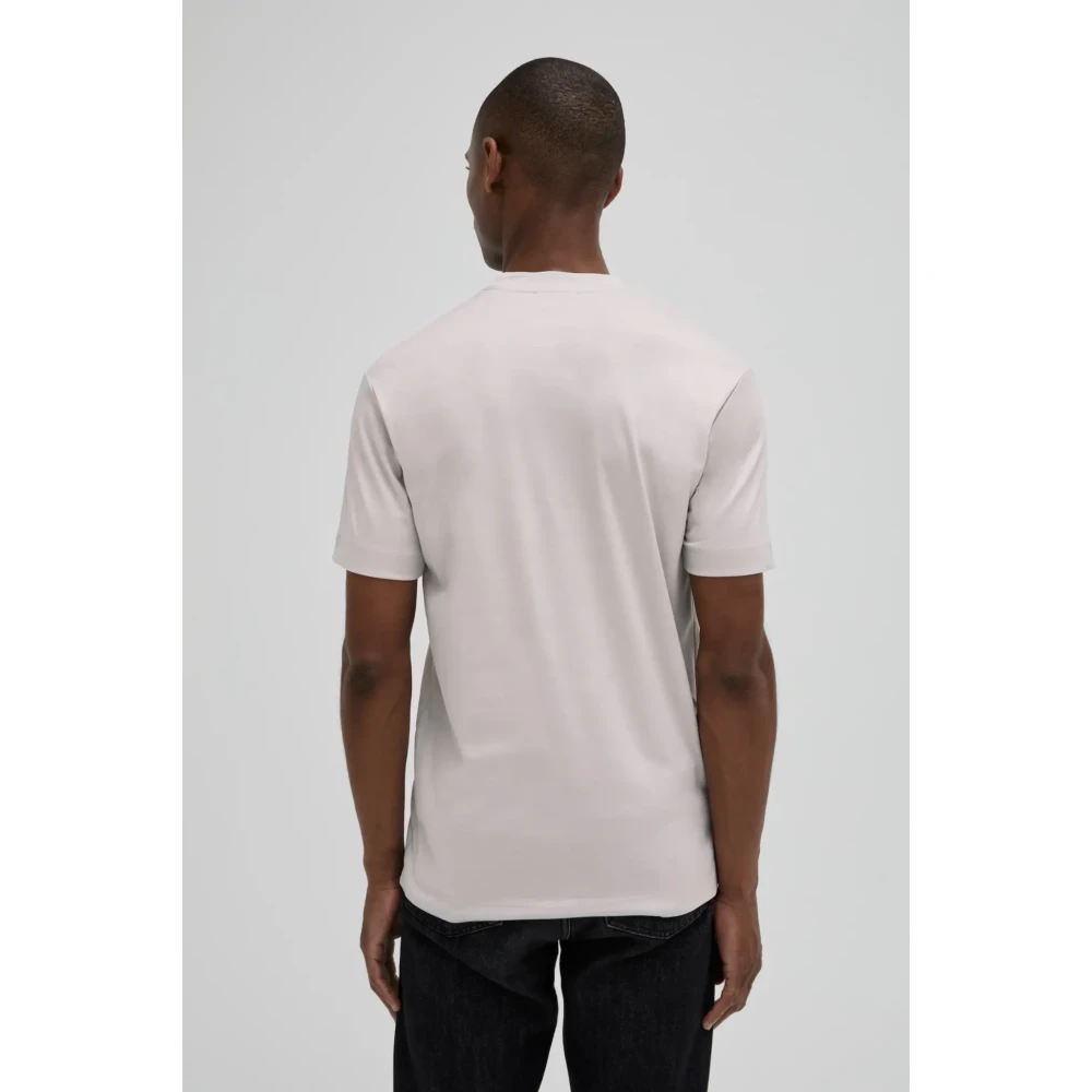 Valenza Interlock Supima T-shirt Parel Grijs Purple Heren