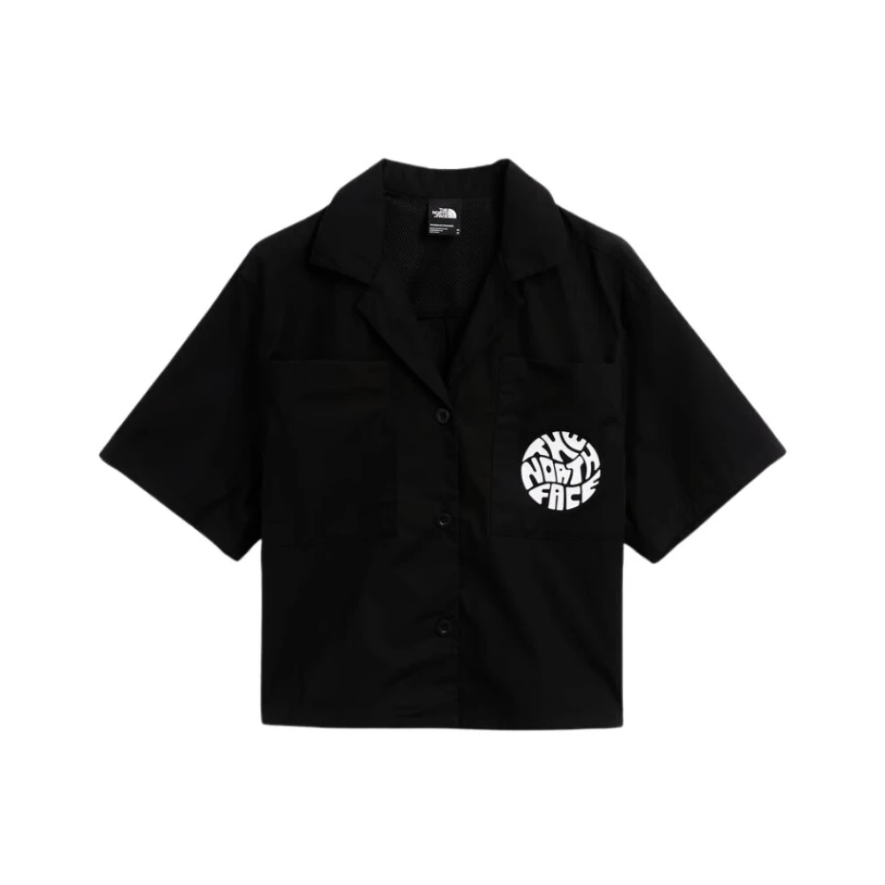 The North Face Zwarte Casual Shirt met Grafische Print Black Dames