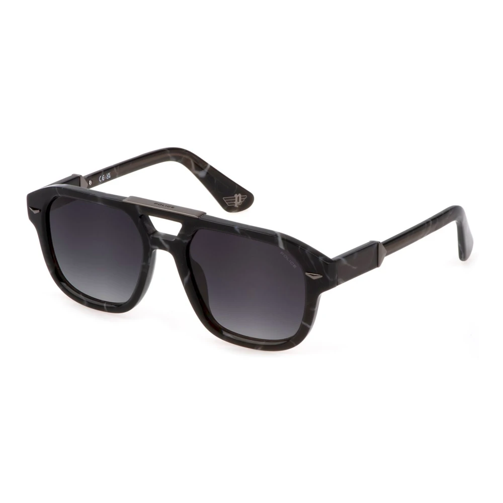 Police Unisex Black Sunglasses Monument 1 Spll19 - Sunglasses - 55 Mm - Accessories