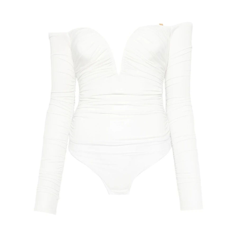 Elisabetta Franchi White Top - Female - Full-Body - L - Tops