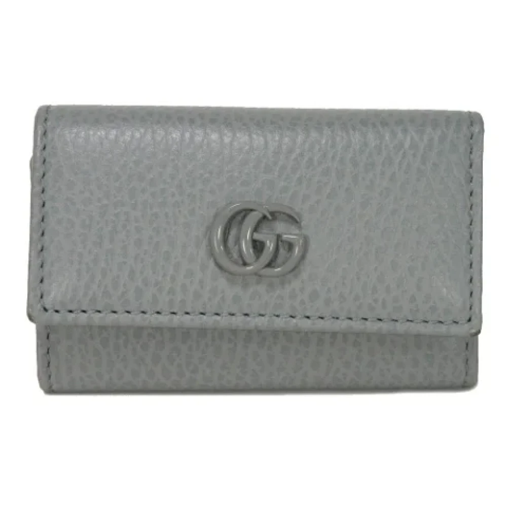 Gucci Vintage Pre-owned Leather key-holders Gray Dames