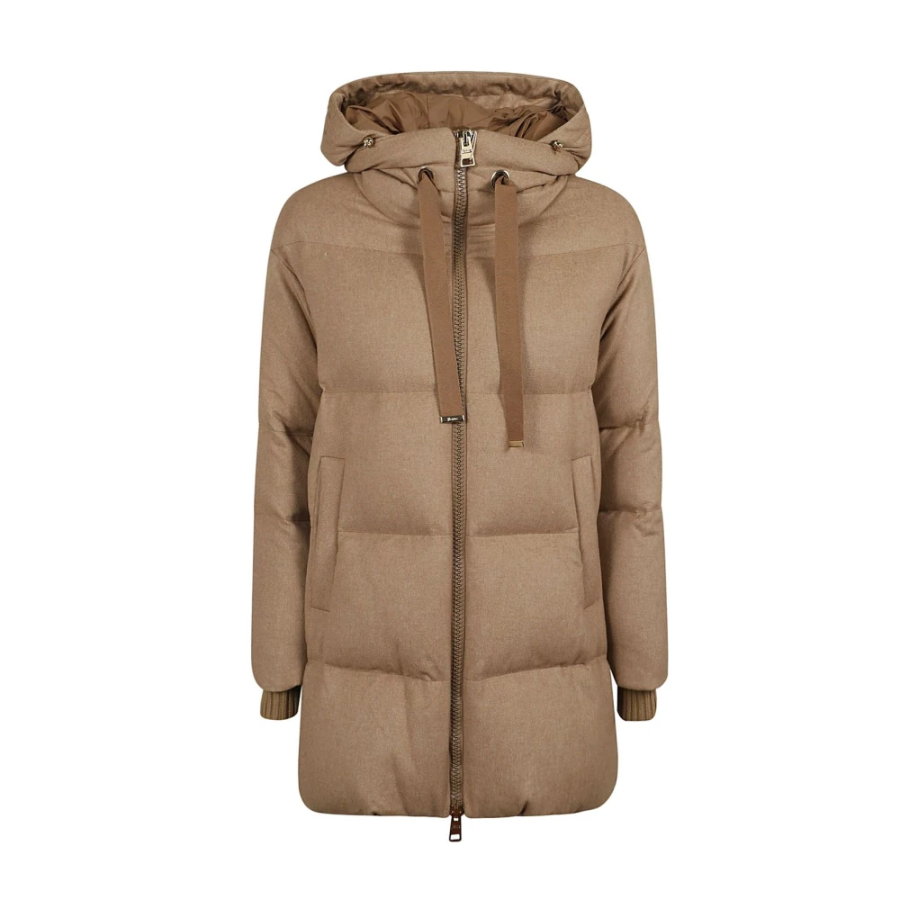 Herno Stijlvolle Parka Jas voor Mannen Beige Dames