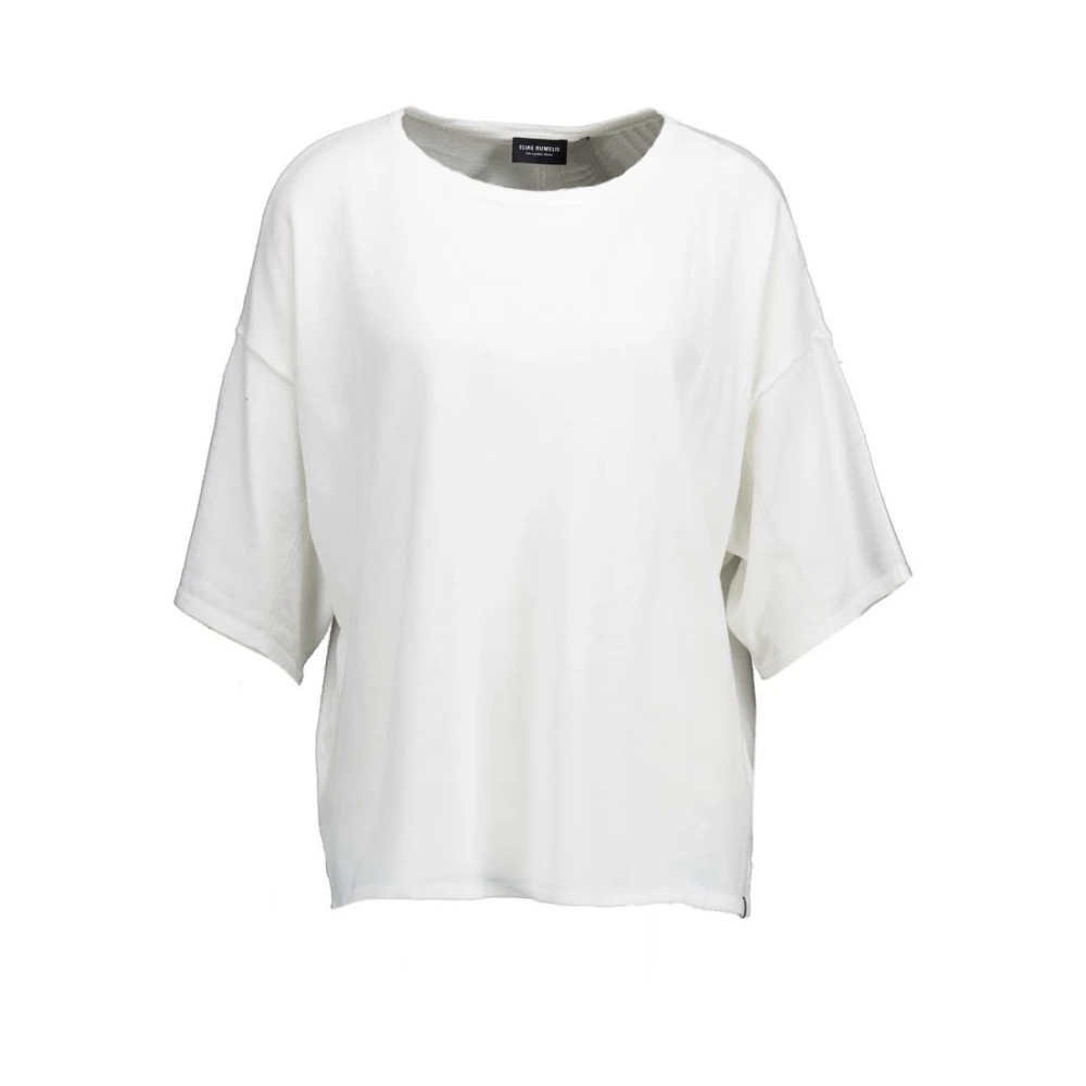 Elias Rumelis Penina Offwhite T-Shirt Casual en Comfortabel White Dames