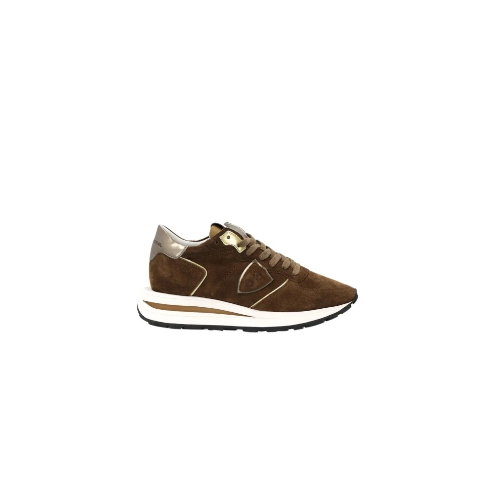 Philippe Model Donna Marrone Tropez Sneakers Alte
