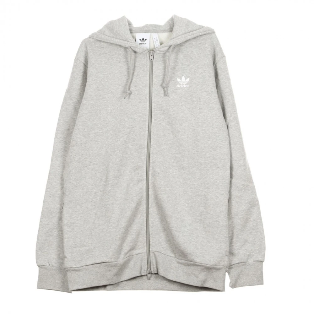 Adidas Men's Gray Hooded Sweatshirt - Long Sleeve Training Tops - Xl - Sport