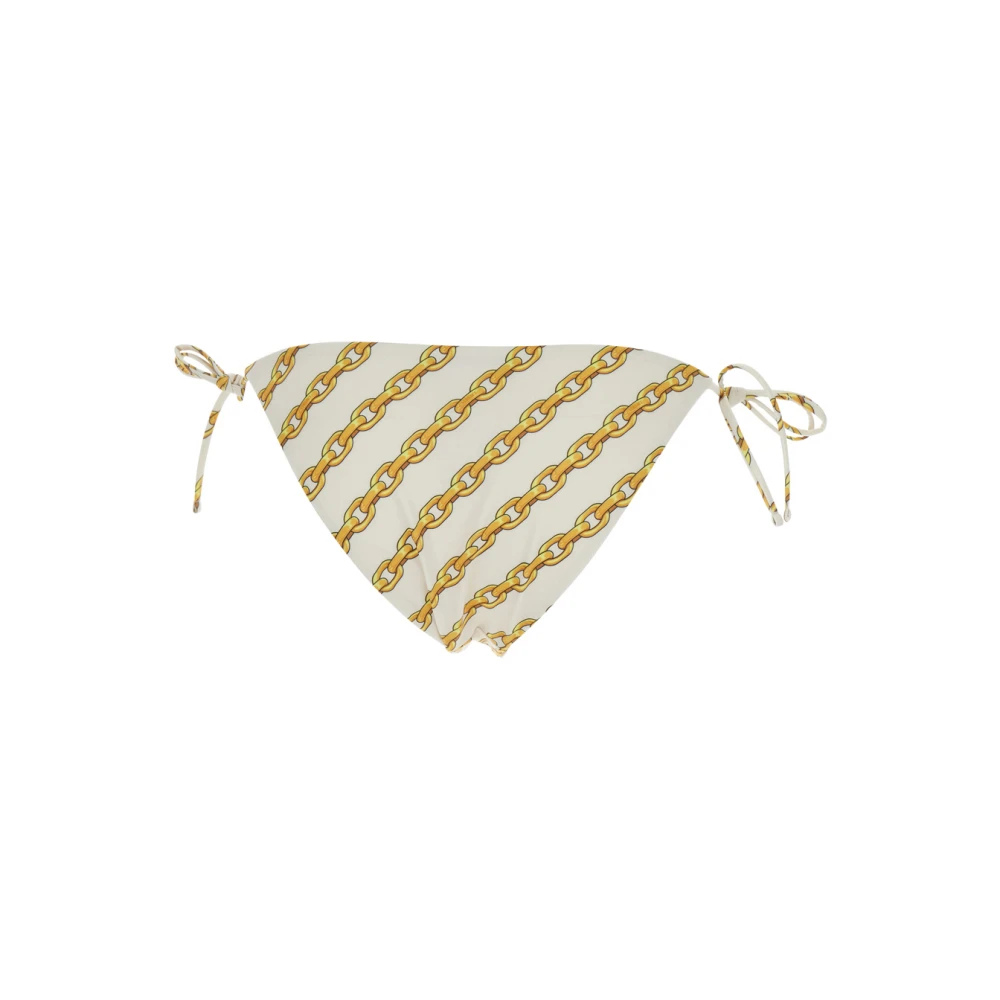 Versace Witte Bikini Broek met Kettingprint White Dames