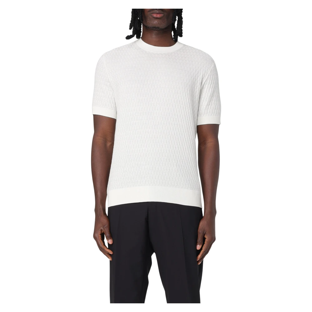 Paolo Pecora Casual Crew Neck T-shirt White Heren
