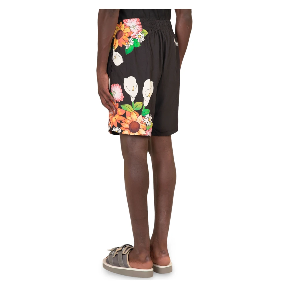 Pleasures Zwarte Heart Shorts voor Vrouwen Multicolor Heren