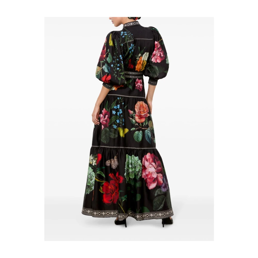 alice + olivia Jurk met bloemenprint en bisschopsmouwen Multicolor Dames