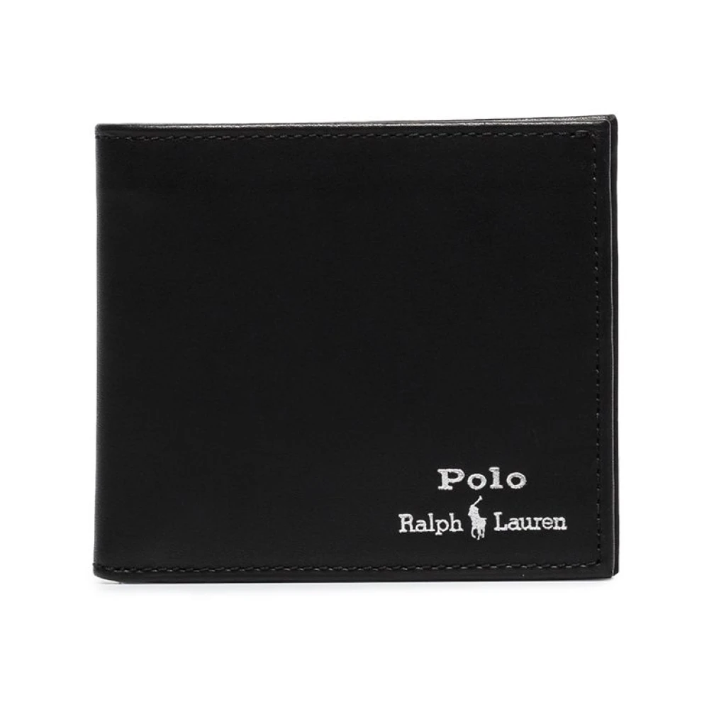 Ralph Lauren Gladleren Portemonnee Black Heren
