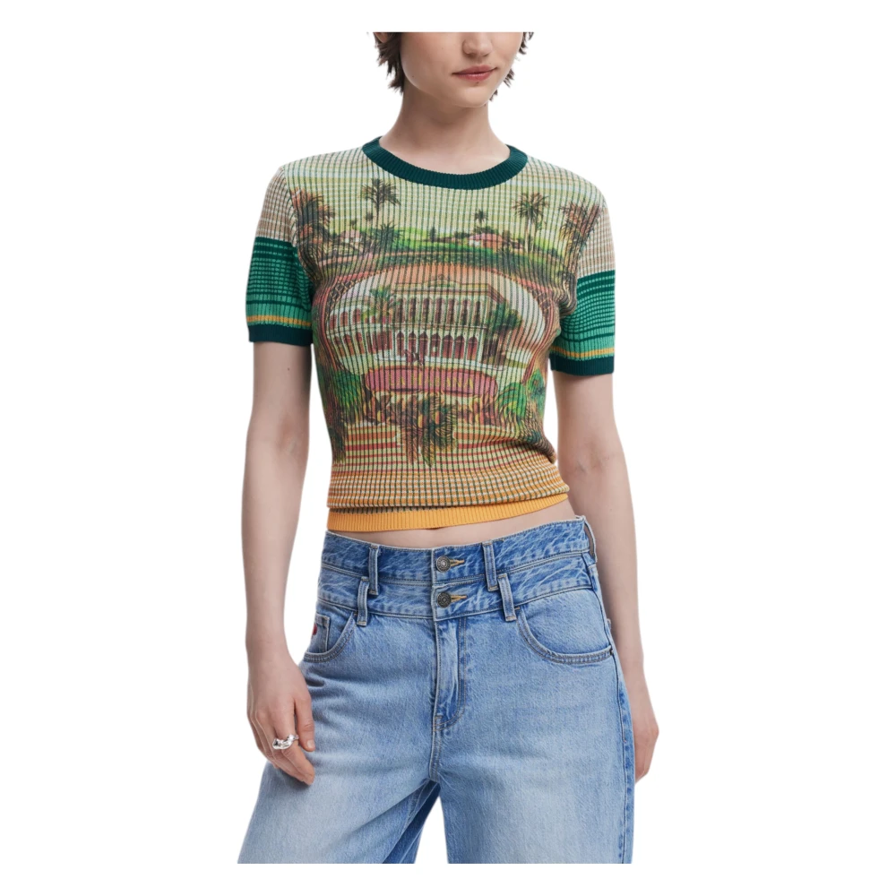 Desigual Korte mouwen T-shirt collectie Multicolor Dames