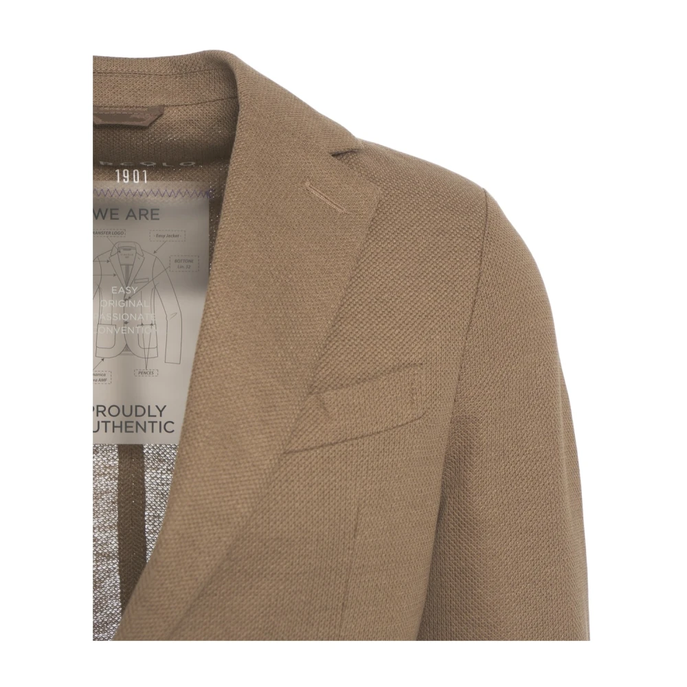 Circolo 1901 Bruine Blazer Easy Jacket Brown Heren
