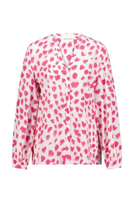 rosa-hjarta-tryck-blus-skjorta