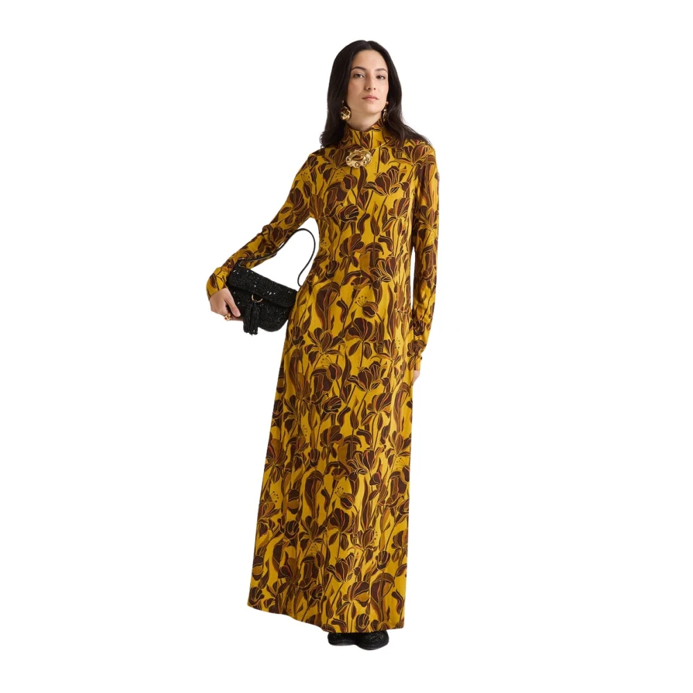 Maliparmi Women's Yellow Maxi Dresses, L, Lily's Ballet Dress
