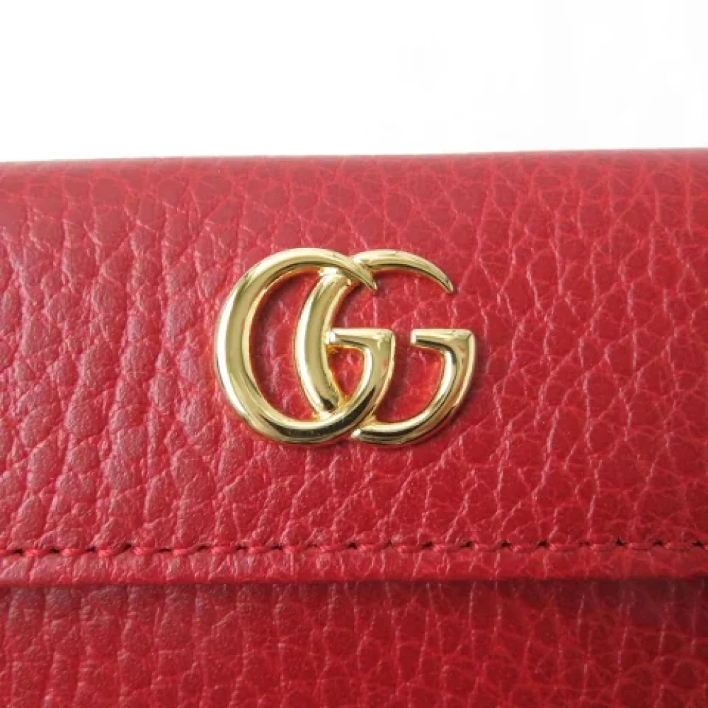 Gucci Vintage Pre-owned Leather wallets Red Dames