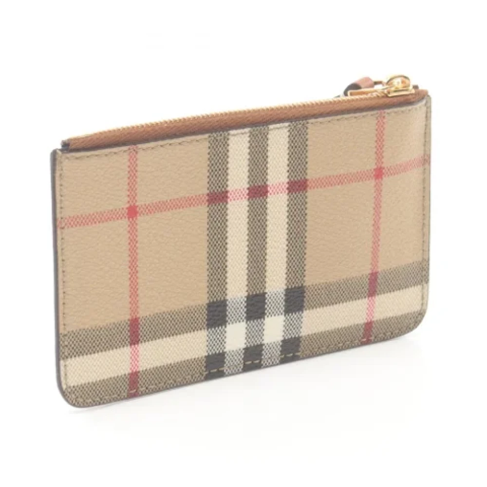 Burberry Vintage Pre-owned Canvas wallets Beige Dames