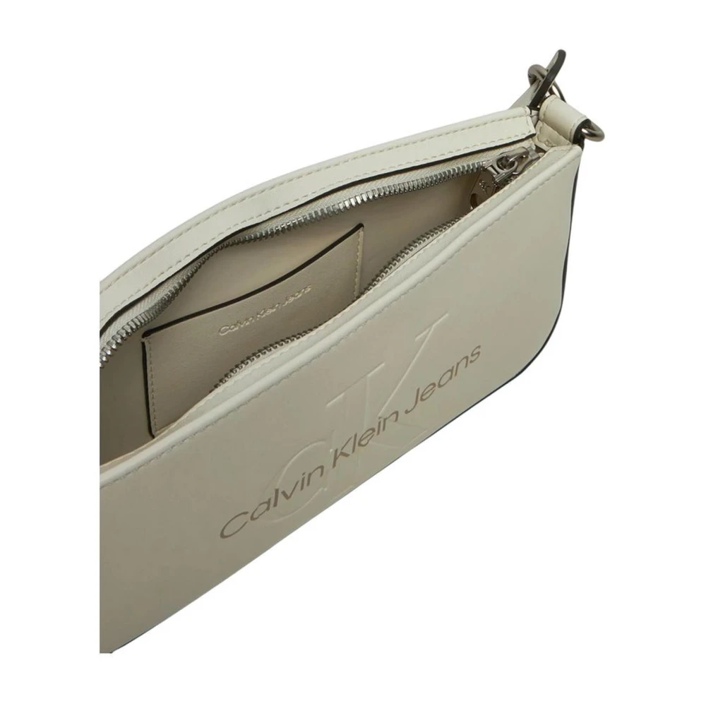 Calvin Klein Jeans Moderne Witte Handtas Vrouwen Collectie White Dames