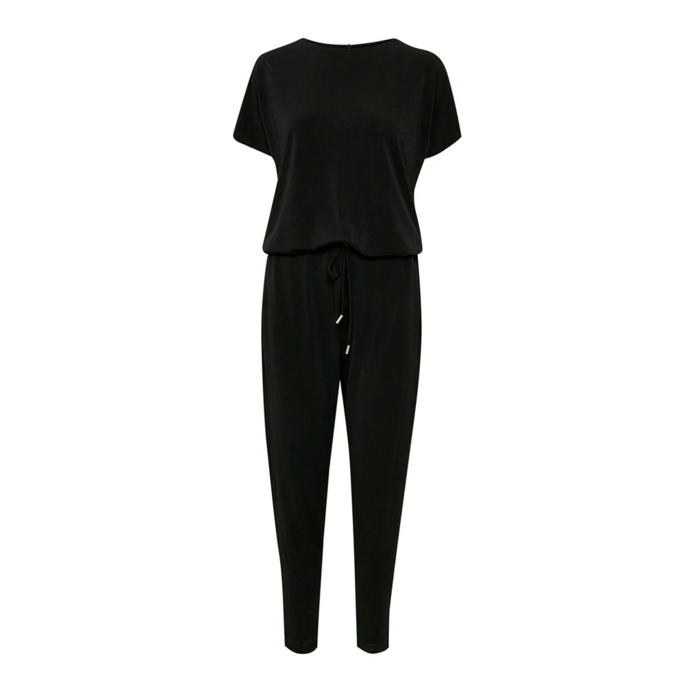 Inwear Black Jumpsuits, Female, Xs, Jumpsuit With Waist Tie