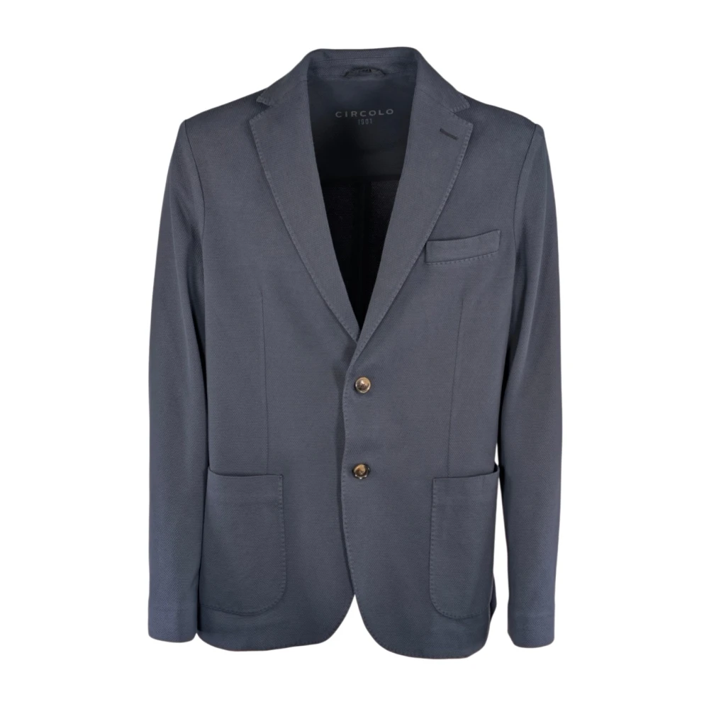Circolo 1901 Blazer G.dyed Oxford - Male - Blazers - Blue - 4XL - Jackets