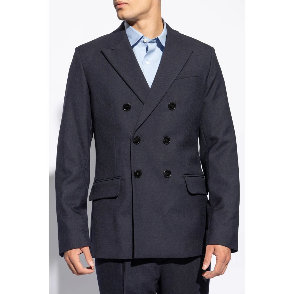 Ami Paris Dubbelrijige blazer Blue Heren