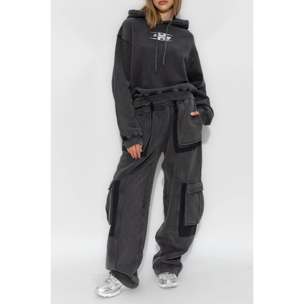 T by Alexander Wang Hoodie Gray Dames