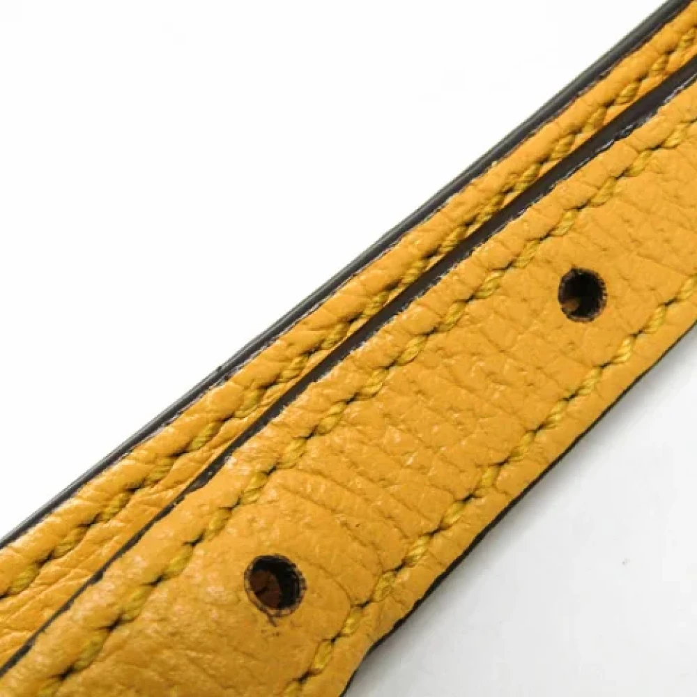 Gucci Vintage Pre-owned Leather gucci-bags Yellow Dames