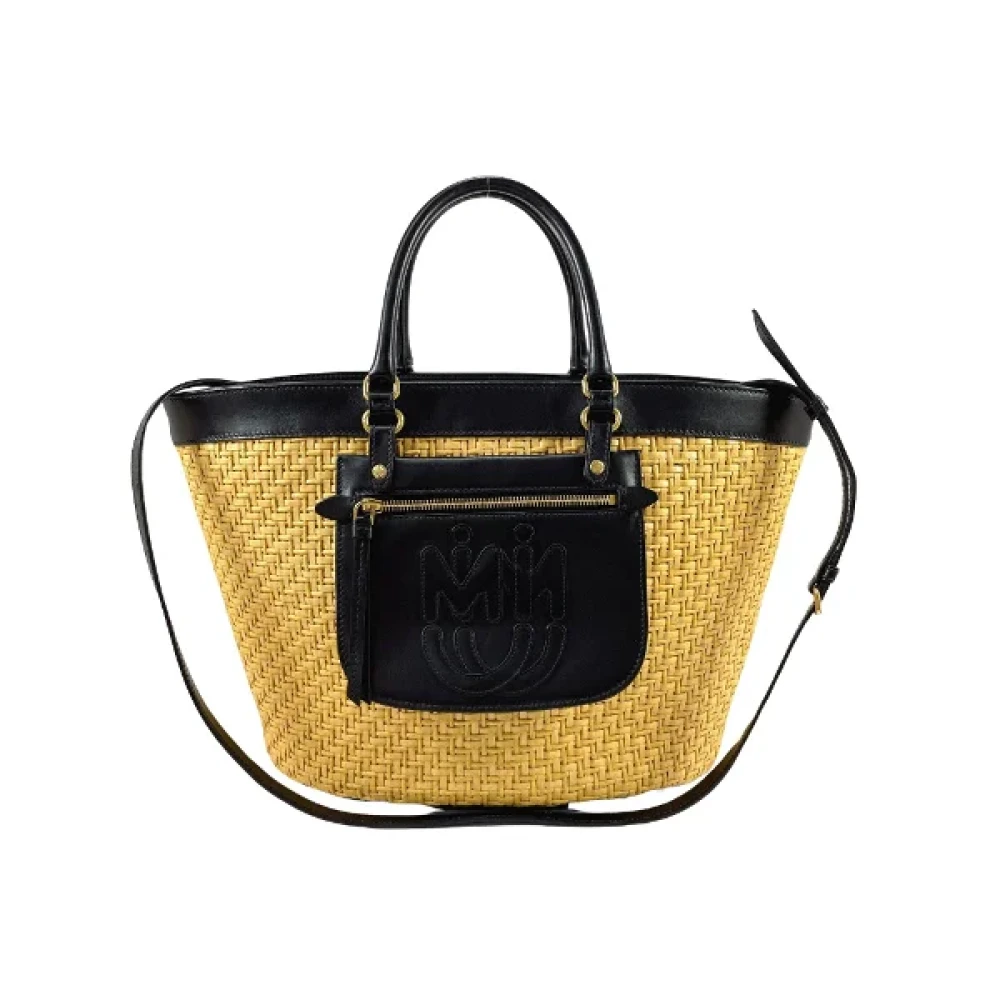 Miu Pre-owned Fabric handbags Yellow Dames