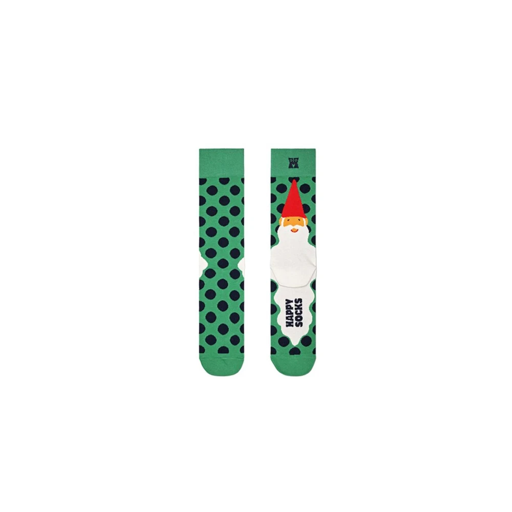 Happy Socks Polka Dot Crew Socks Groen Print Multicolor Heren