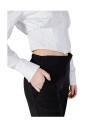 pantalon-cigarette-en-polyester-noir
