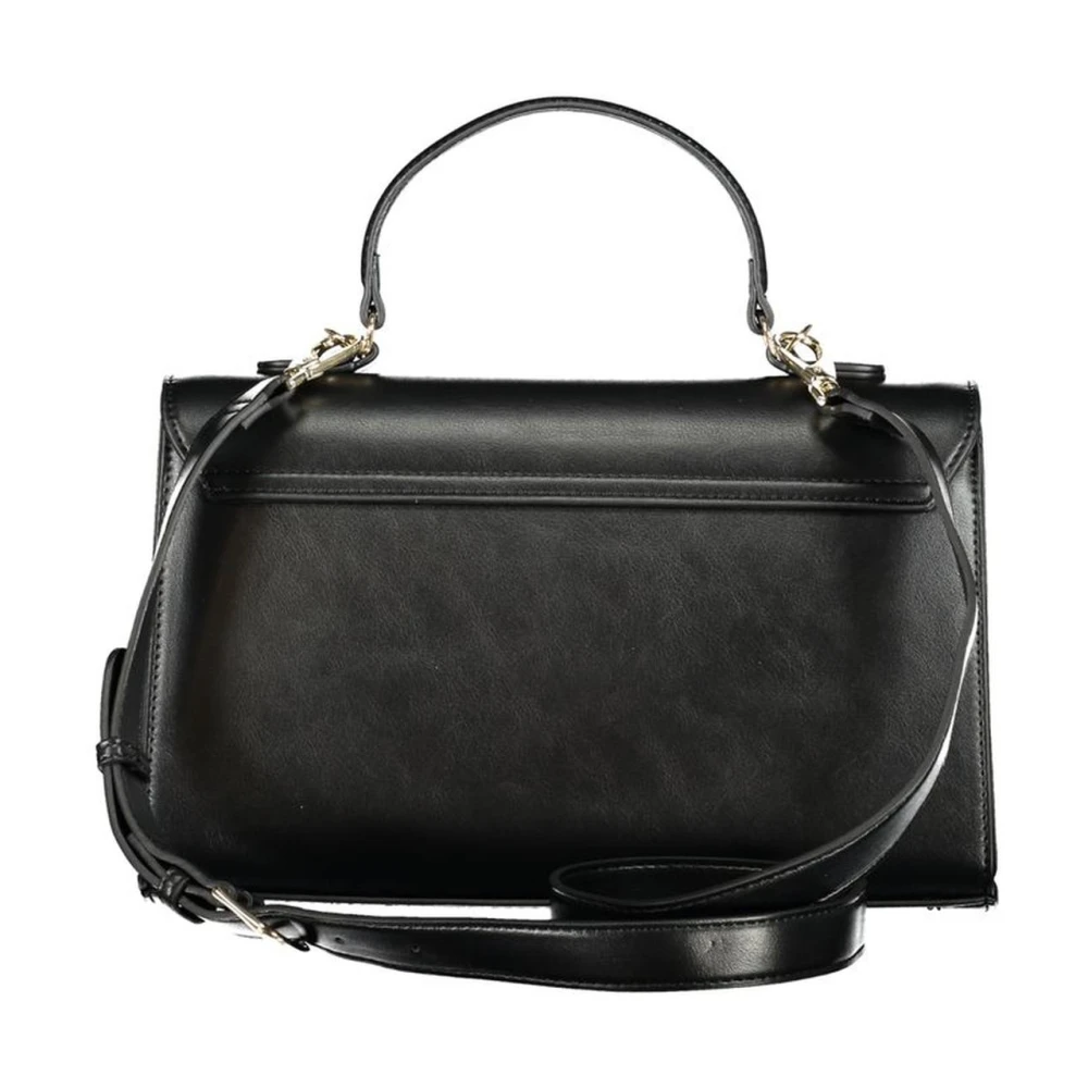 Valentino by Mario Valentino Zwarte polyethyleen handtas met strak ontwerp Black Dames