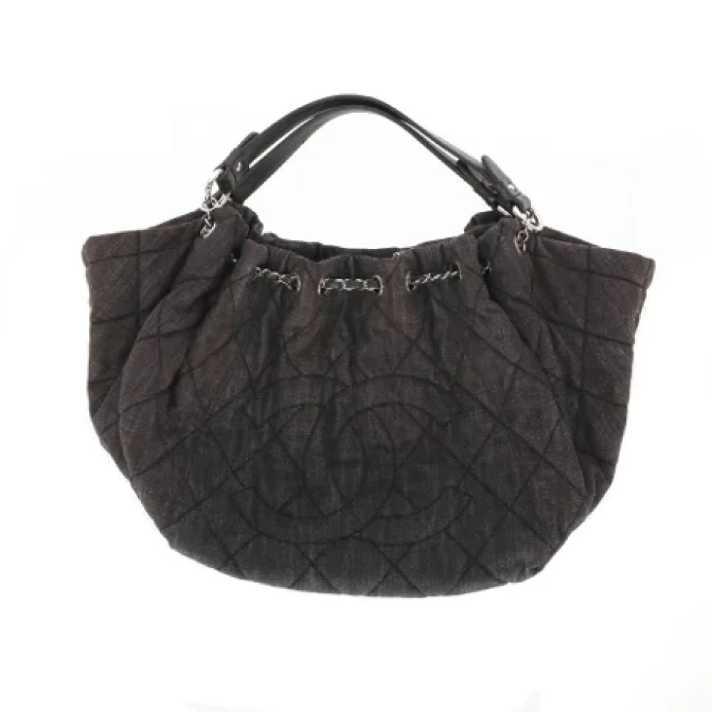 Chanel Vintage Pre-owned Denim chanel-bags Brown Dames