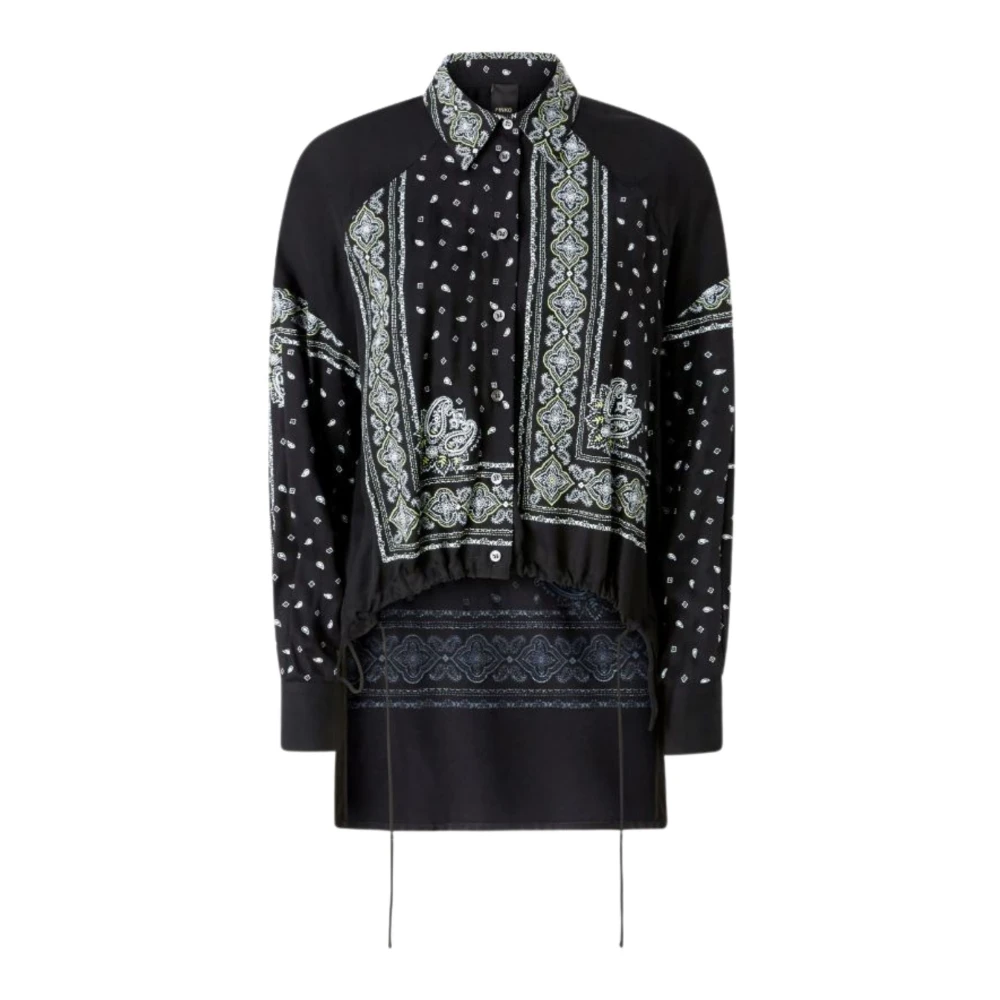 Pinko Black Clocks Shirt - Female - Shirts - Xs - Blouses & Shirts