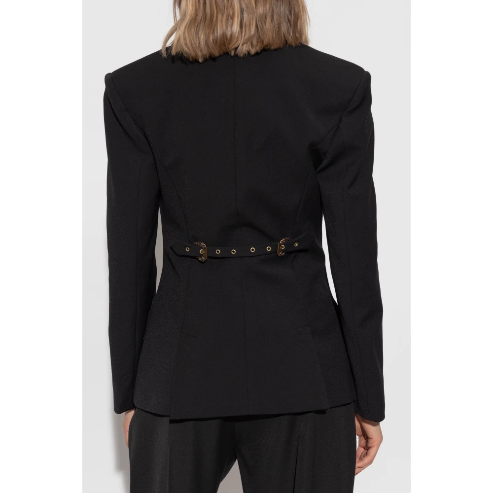 Versace Jeans Couture Blazer met zakken Black Dames