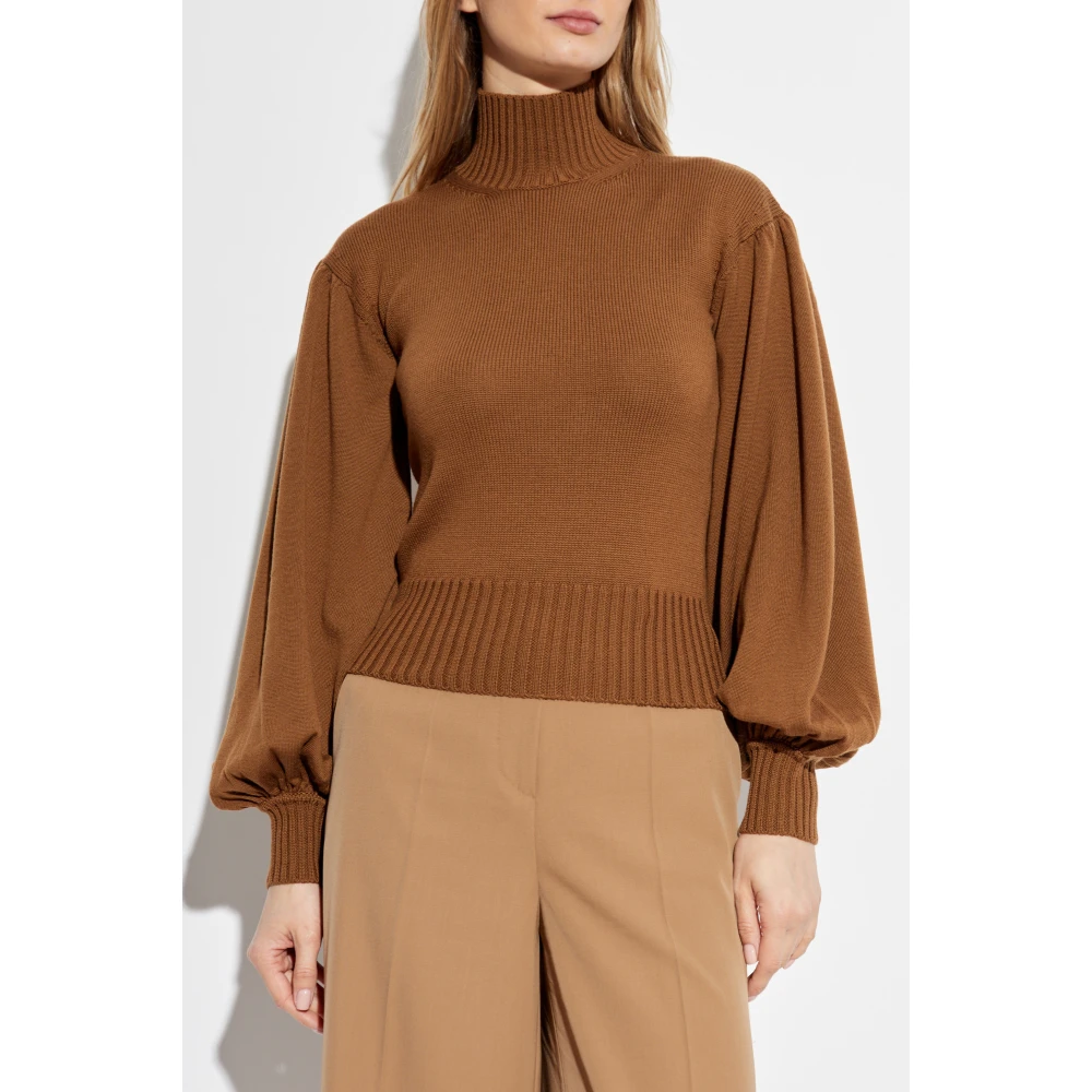 Max Mara Turtleneck Acurę Brown Dames