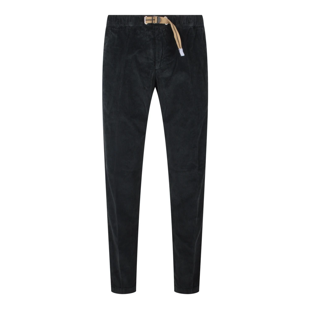 White Sand Ribfluwelen Broek Rechte Pijp Regular Fit Black Heren