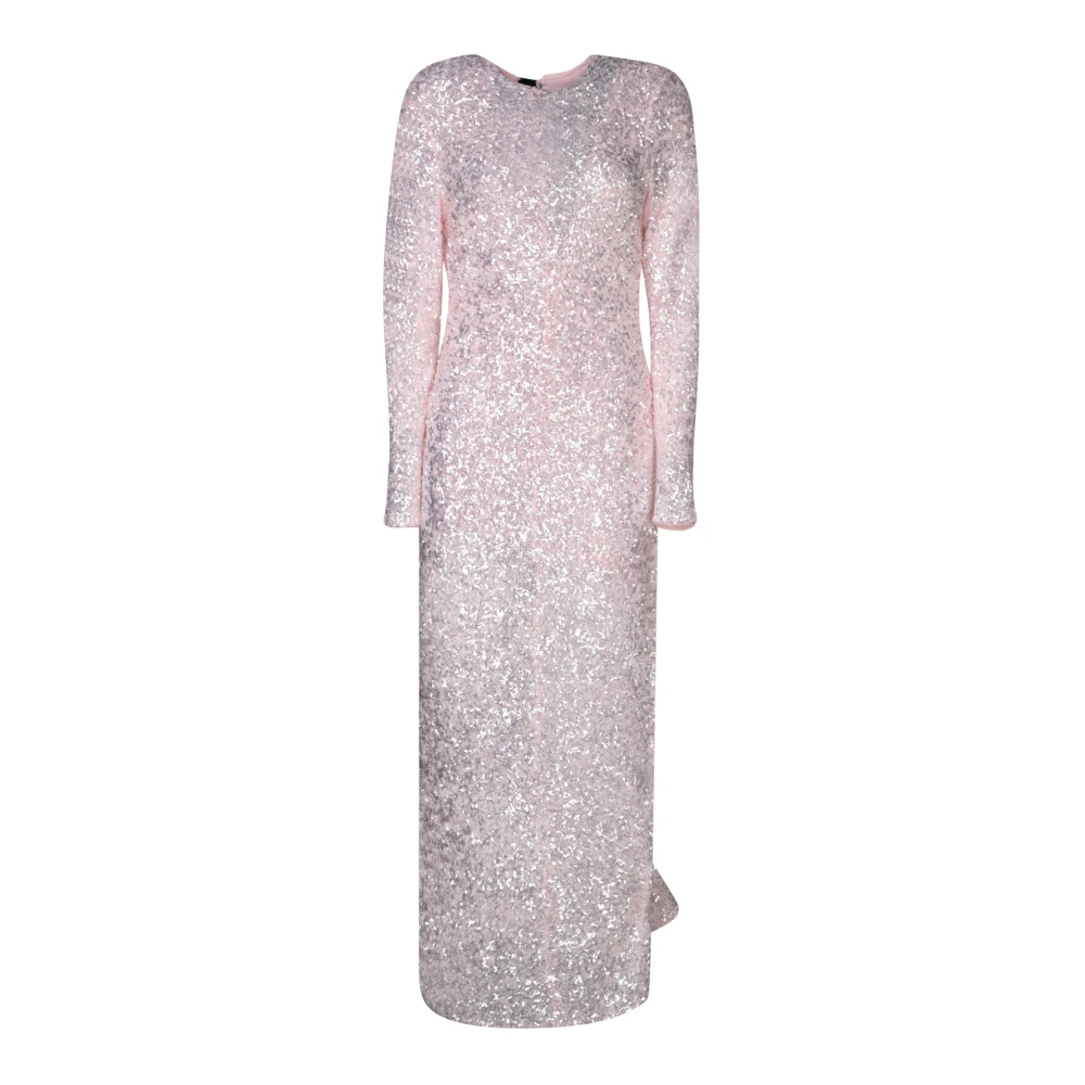 Ganni Roze Jurk Pink Dames