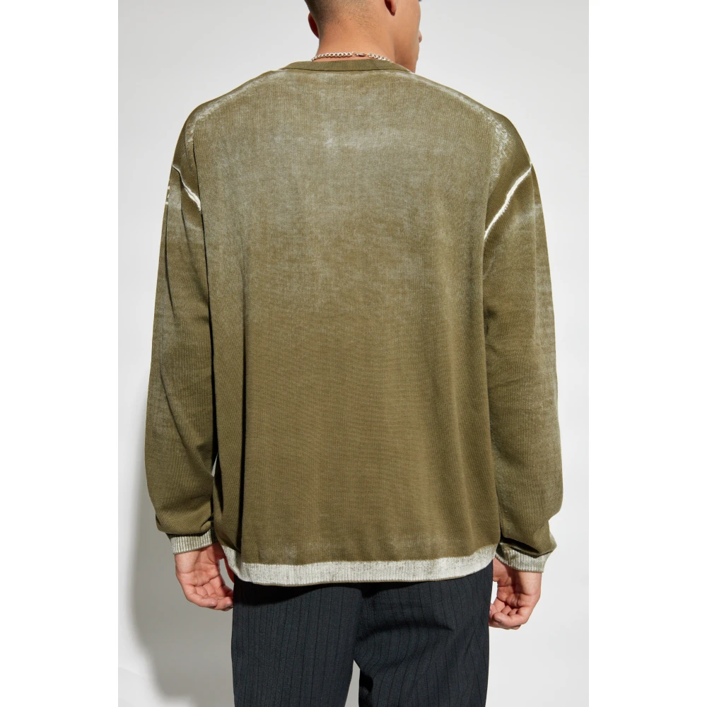 Diesel Cardigan K-Larence-Cardigan-B Green Heren