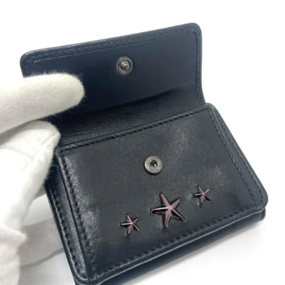 Jimmy Choo Pre-owned Leather wallets Black Dames