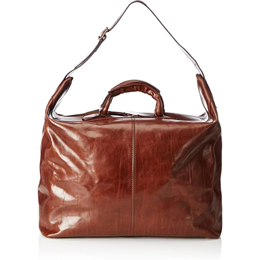 The Bridge Men's Brown Weekend Bags, One Size, Leather Travel Bag