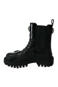 bottes-de-combat-en-cuir-noir-avec-cristaux