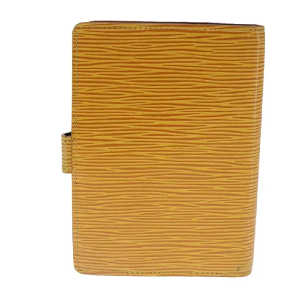 Louis Vuitton Vintage Pre-owned Leather home-office Yellow Dames