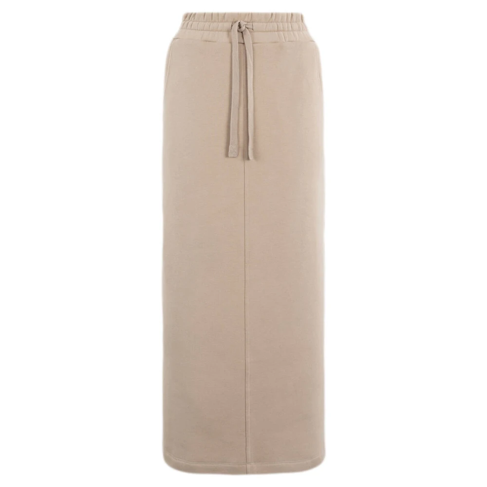 Moscow Elegante Maxi Rok in Camel Brown Dames