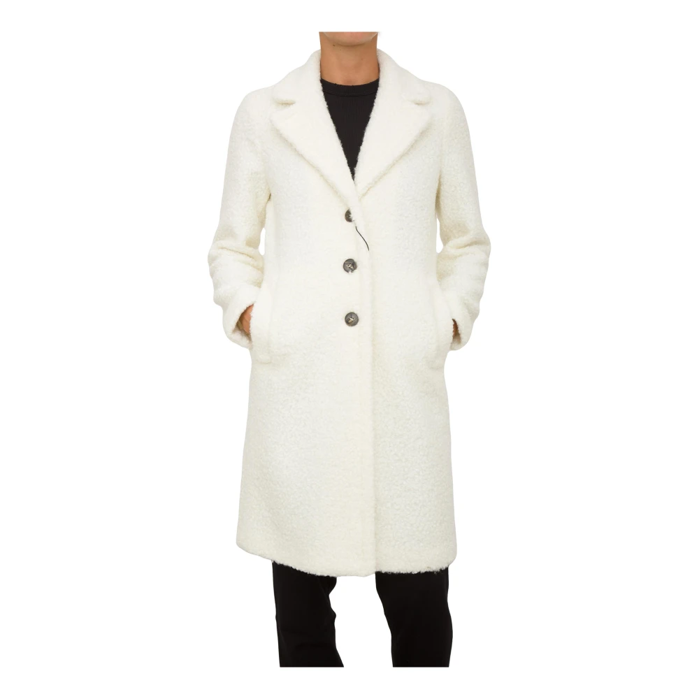 Marella Witte Jas Jersey Stijl White Dames