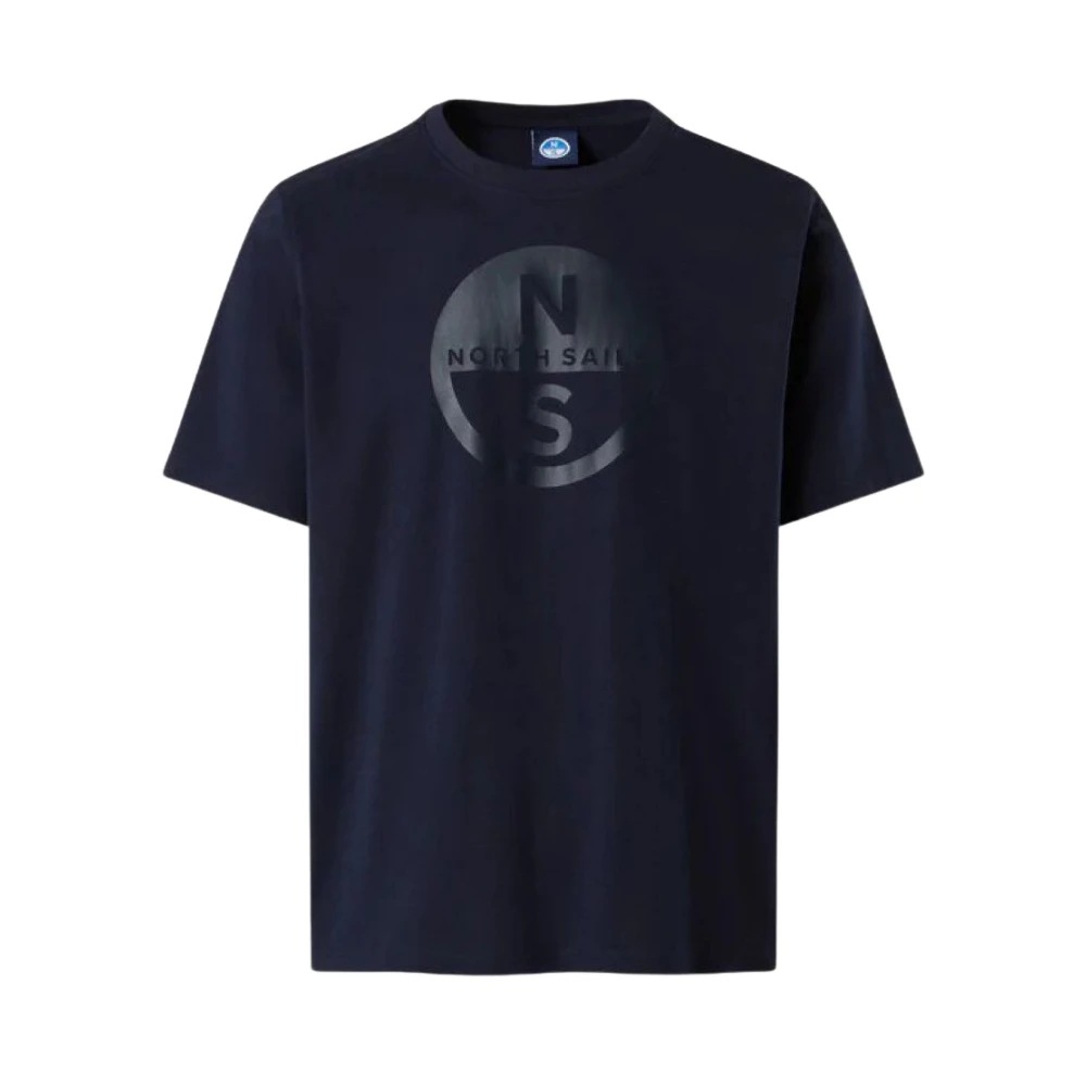 North Sails Men's Blue T-Shirt With Maxi Print - T-Shirts - M - Tops