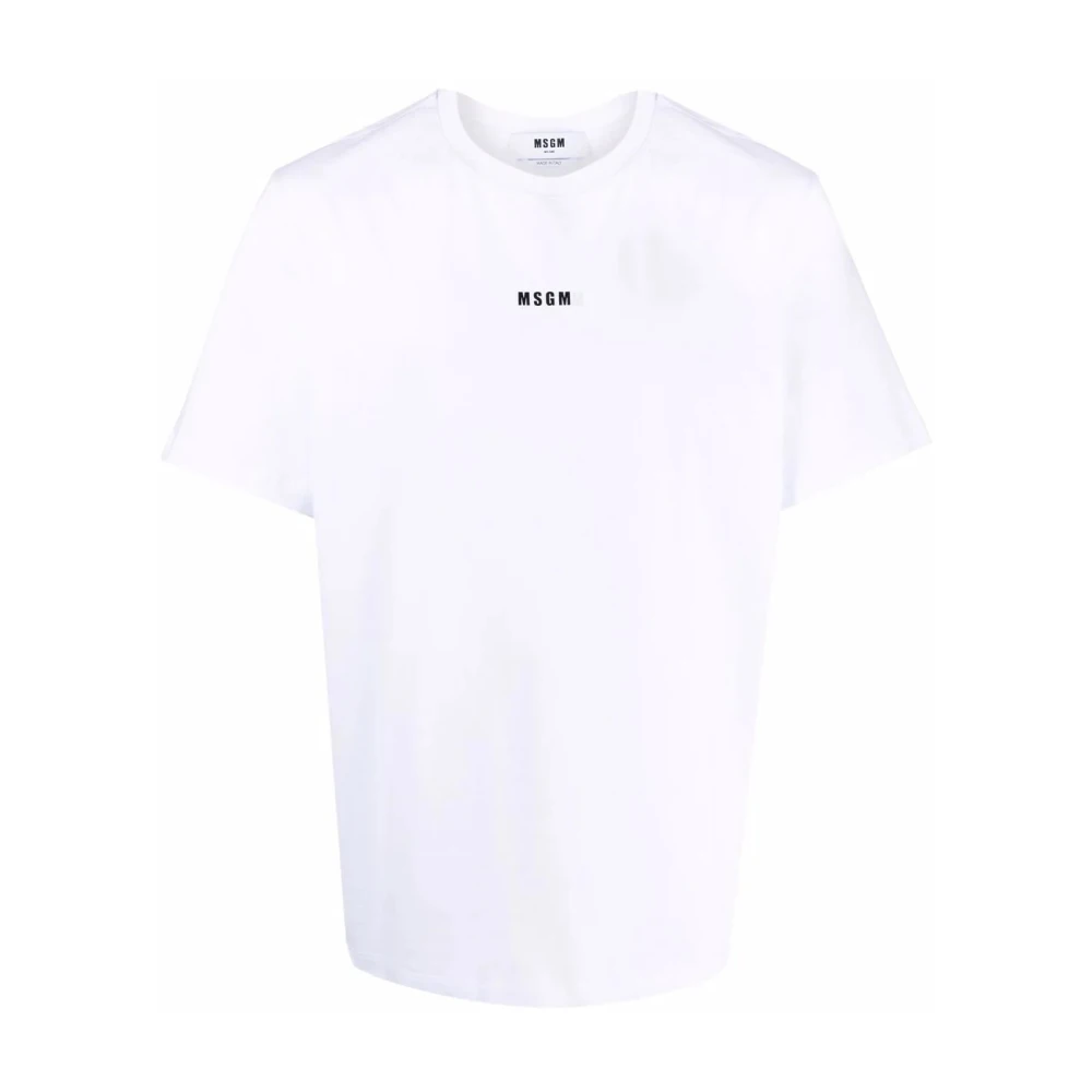 Msgm Witte T-shirts en Polos White Heren