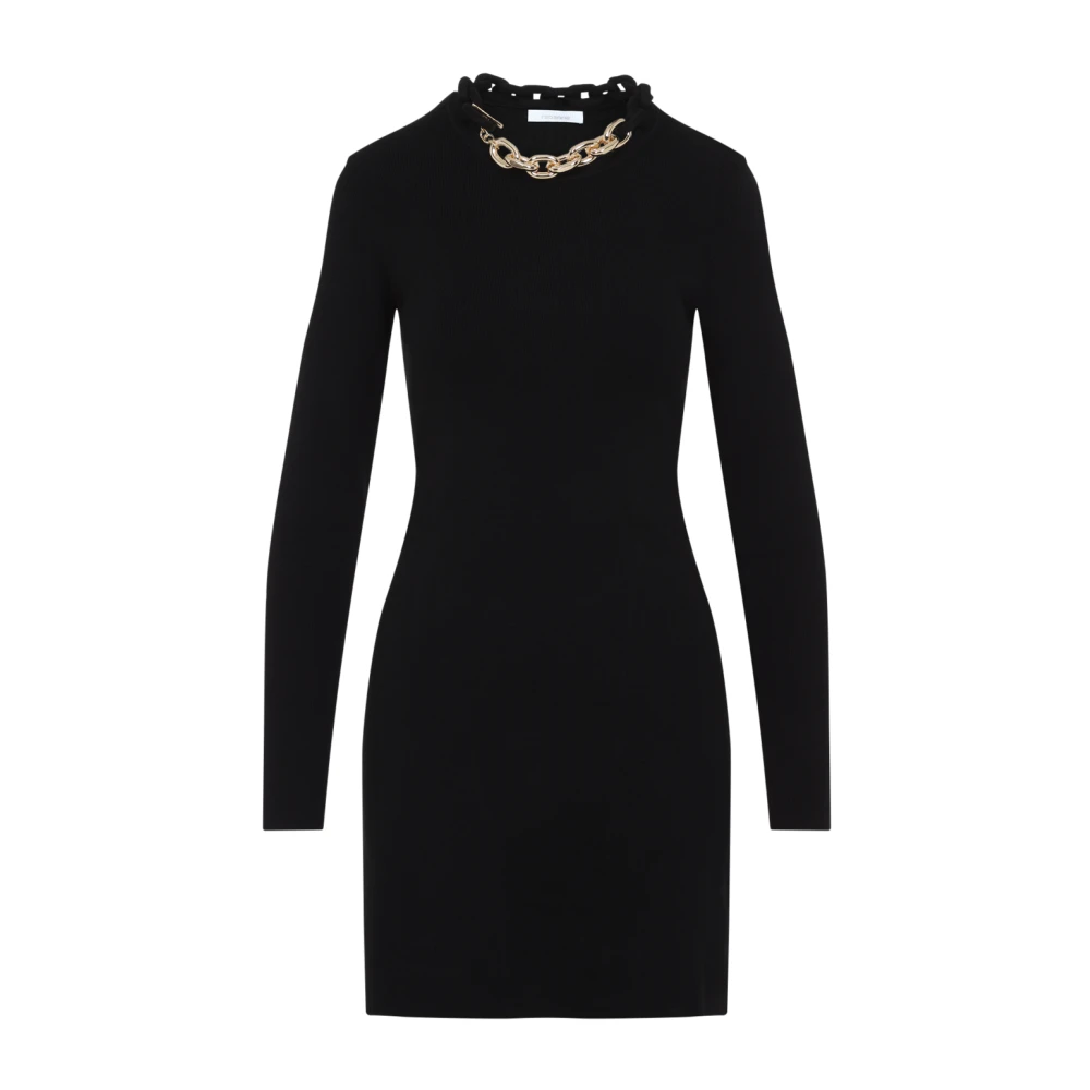 Paco Rabanne Zwarte Mini Jurk Black Dames
