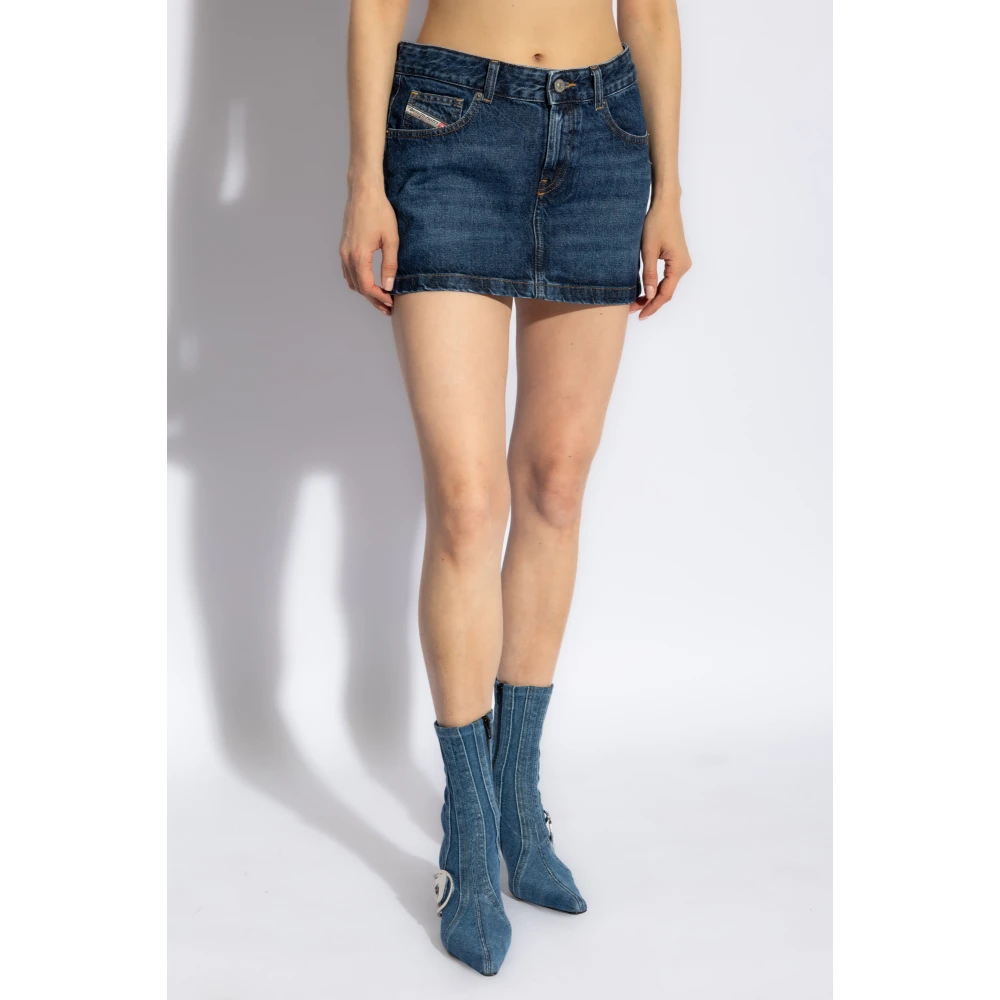 Diesel Denim rok De-Ron Blue Dames