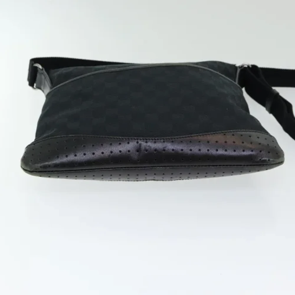 Gucci Vintage Pre-owned Canvas shoulder-bags Black Dames