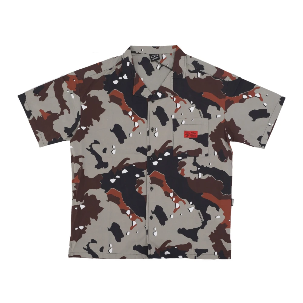 Propaganda Camo Desert Commando Korte Mouw Shirt Multicolor Heren